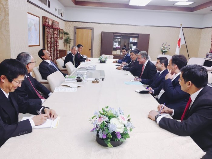 Foreign Minister’s Courtesy Call on the Deputy Prime Minister/Finance Minister of Japan H.E. Taro Aso 