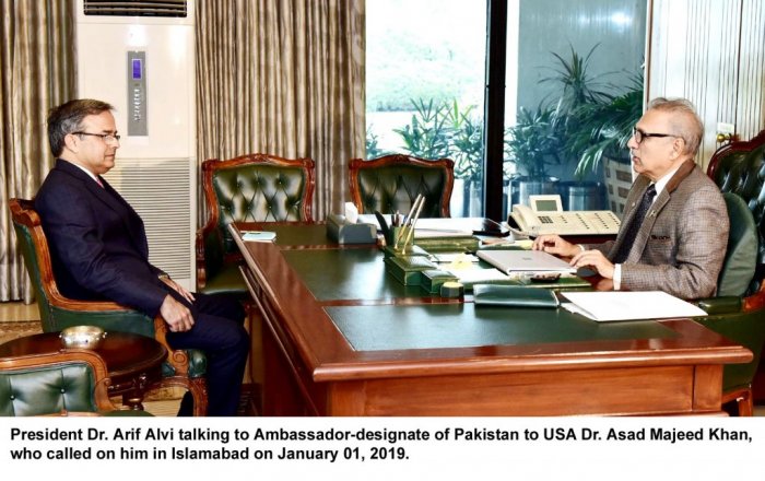 Ambassador Asad Majeed Khan meeting with President of Pakistan