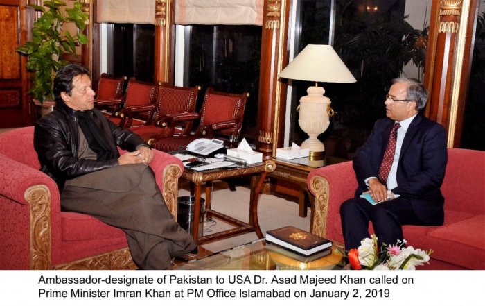 Ambassador Asad Majeed Khan meeting with Prime Minsiter of Pakistan